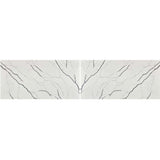 Calacatta Black Quartz Countertop Polished Slab Bookmatch 127 X 64