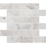Calacatta Cressa 2X4 Honed Marble Mosaic