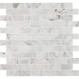Calacatta Cressa 2X4 Honed Marble Mosaic
