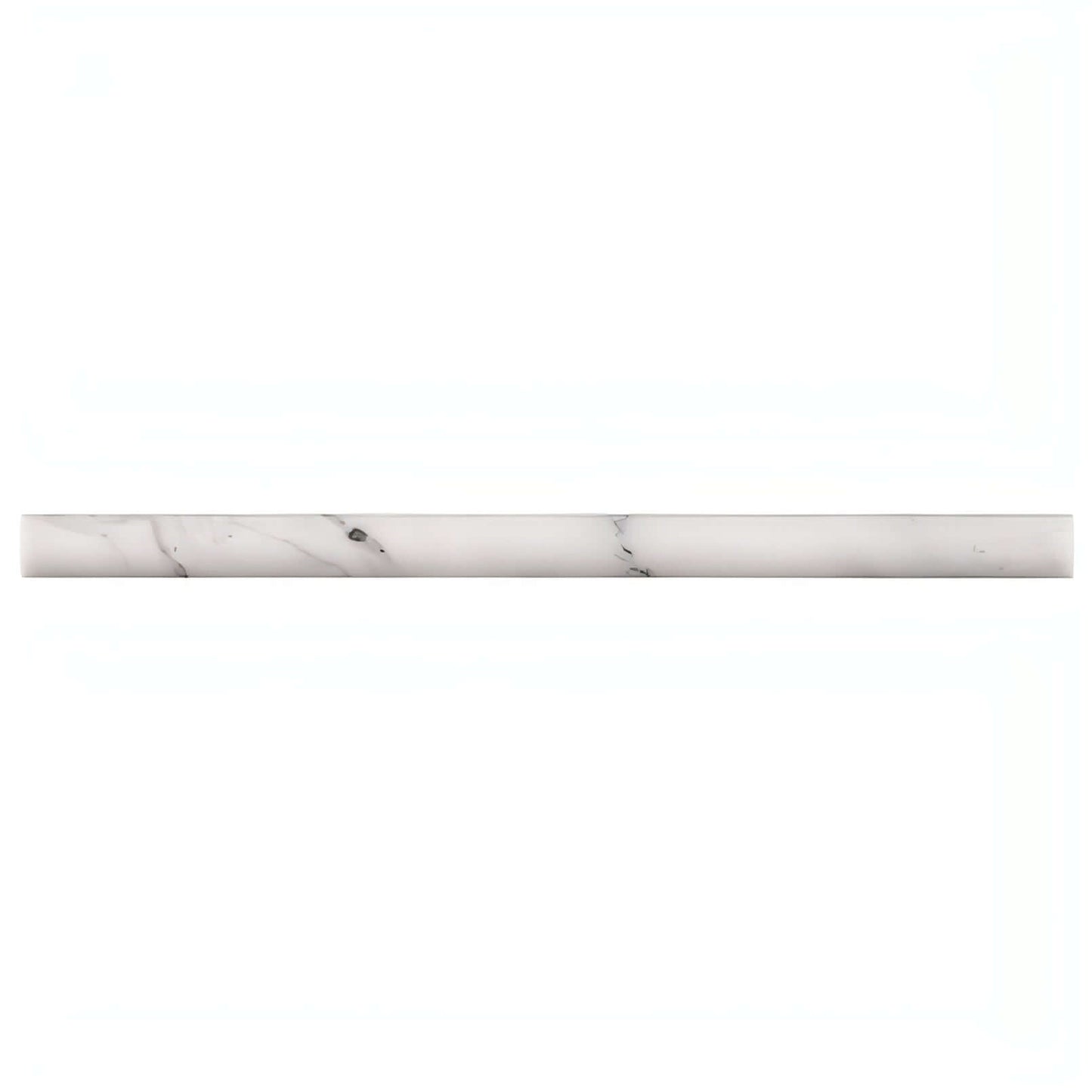 Calacatta Cressa Pencil Molding 3/4 x 12 Quarter Round Honed