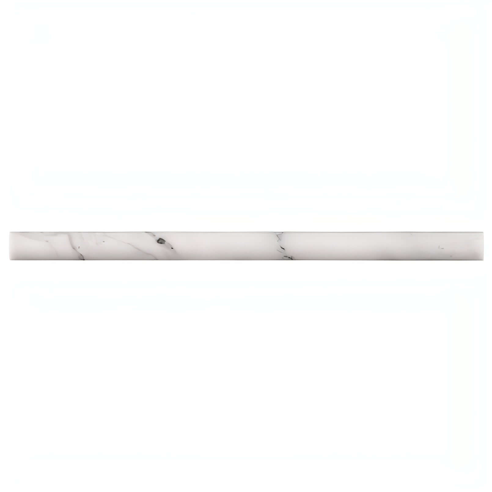 Calacatta Cressa Pencil Molding 3/4 x 12 Quarter Round Honed