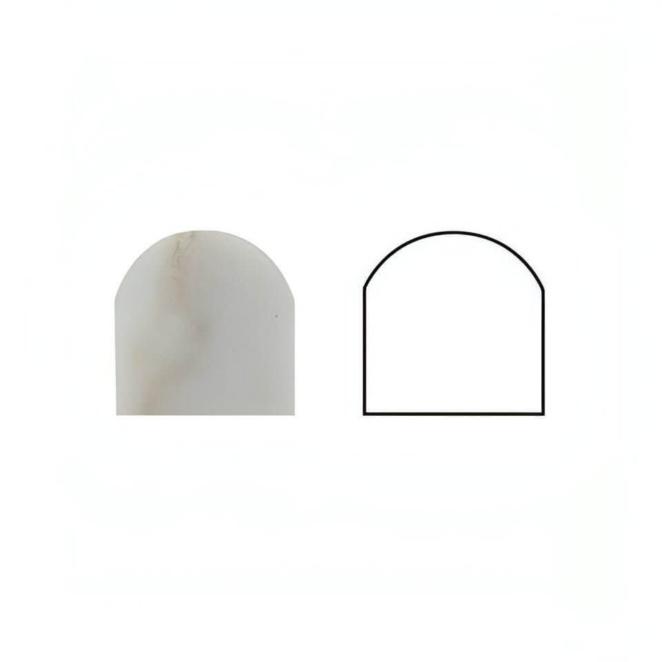 Calacatta Gold Marble 3/4 X 12 Bullnose Liner