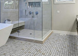 Calacatta Gold Bardiglio Basketweave Mosaic Tile