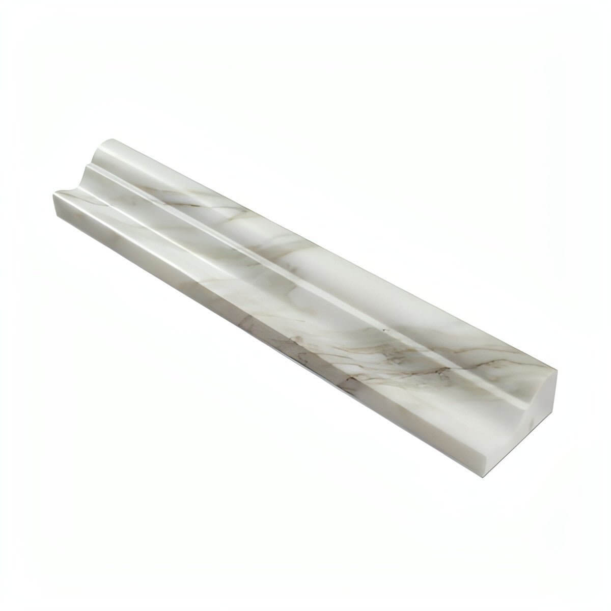 Calacatta Gold Marble Honed Crown - Mercer Molding Trim