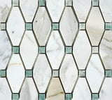 Calacatta Green CalaVerde 2x4 Octave Marble Mosaic
