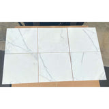 Calacatta Gold (ORO) 18x18 x 3/8 Italian Marble from Italy