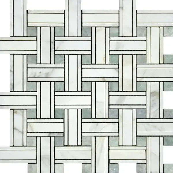 Calaverde Calacatta Green Mosaic Marble Tile