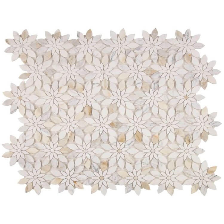 Calacatta Thassos Floral Pattern