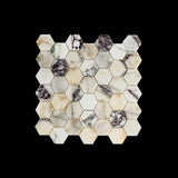 Calacatta Violet Purple 2" Hexagon Marble Mosaic Tile ( Made-to-Order )