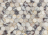 Calacatta Violet Purple 2" Hexagon Marble Mosaic Tile ( Made-to-Order )