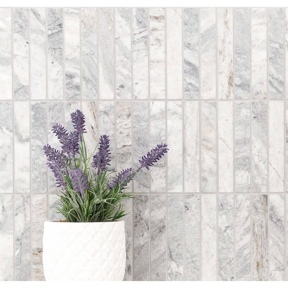 Capri Blue 1X6 Stack Pattern Honed