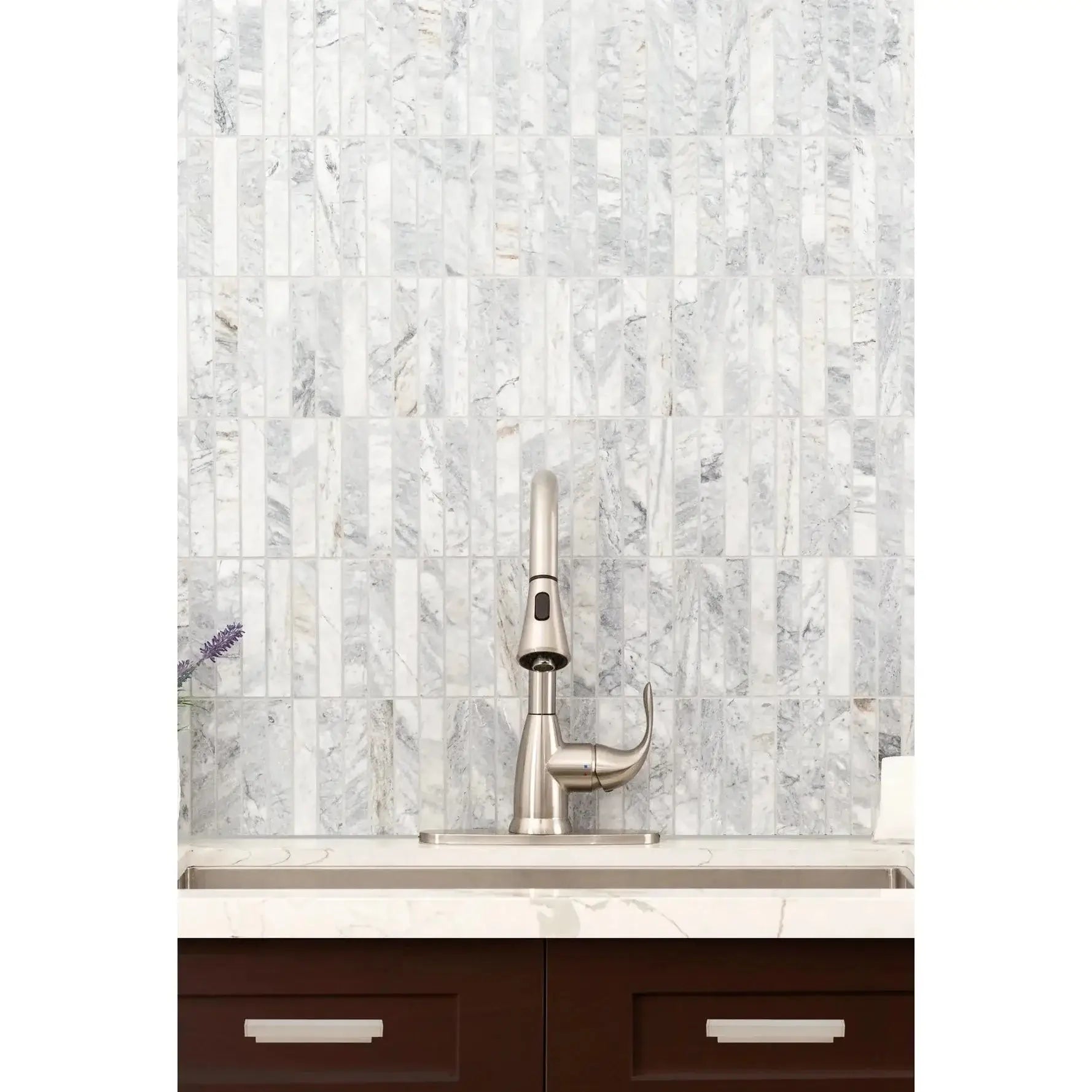 Capri Blue 1X6 Stack Pattern Honed