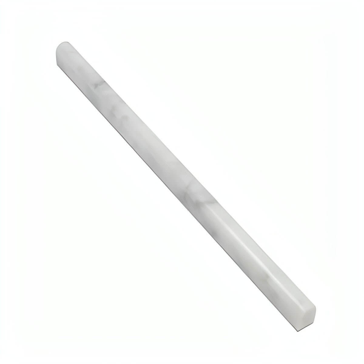 Carrara White Marble 1/2 X 12 Pencil Liner