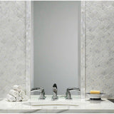 Carrara White Marble Honed Lantern Arabesque Mosaic Tile