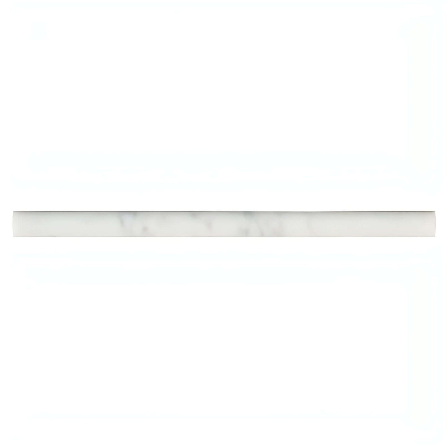 Carrara White Pencil Molding  3/4 x 12