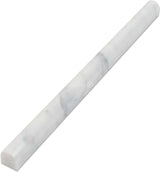 Carrara White Pencil Molding  3/4 x 12