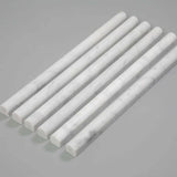 Carrara White Pencil Molding  3/4 x 12
