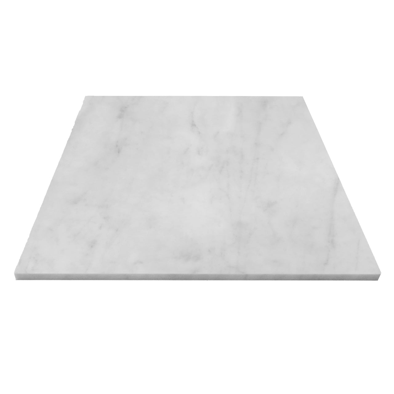 Carrara White Italian Marble 16" x 16" Tile Honed