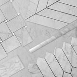 Carrara White Italian Marble 36" x 36" Tile Honed