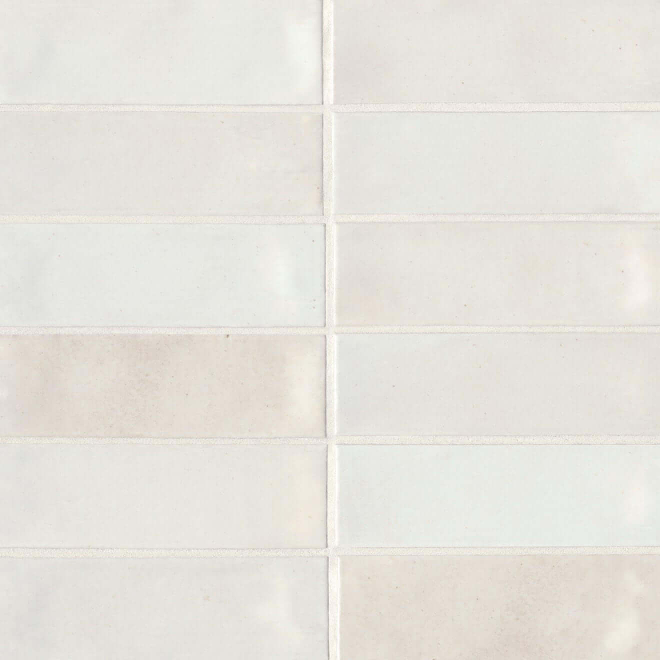 Celine 2" x 6" Porcelain Floor & Wall Tile in White