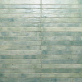 Chroma 2" x 18" Glossy Porcelain Field Tile in Aquamarine