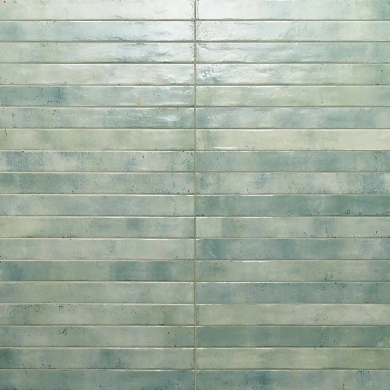 Chroma 2" x 18" Glossy Porcelain Field Tile in Aquamarine