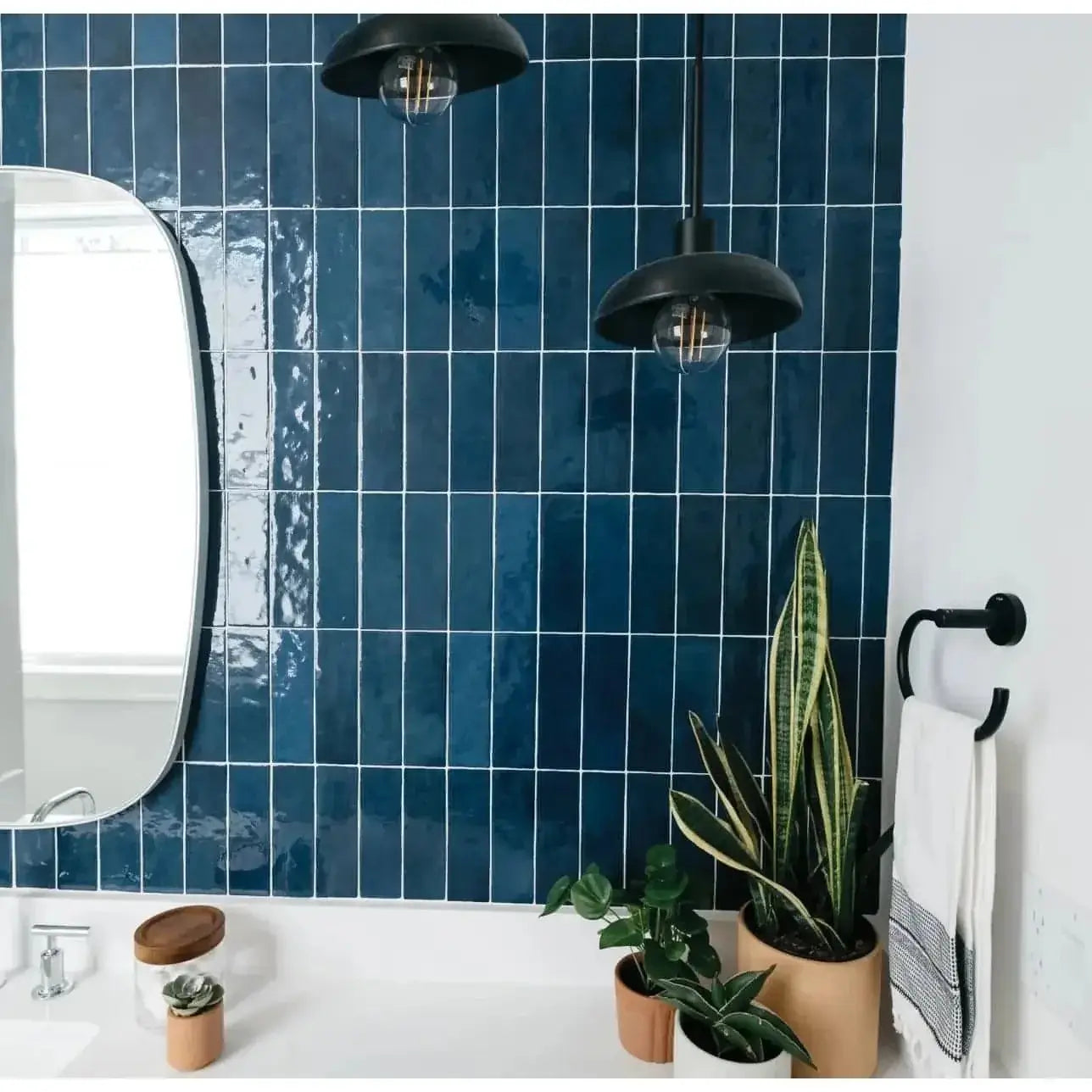 Cloe 2.5" x 8" Ceramic Tile in Blue