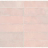 Cloe 2.5" x 8" Ceramic Tile in Pink