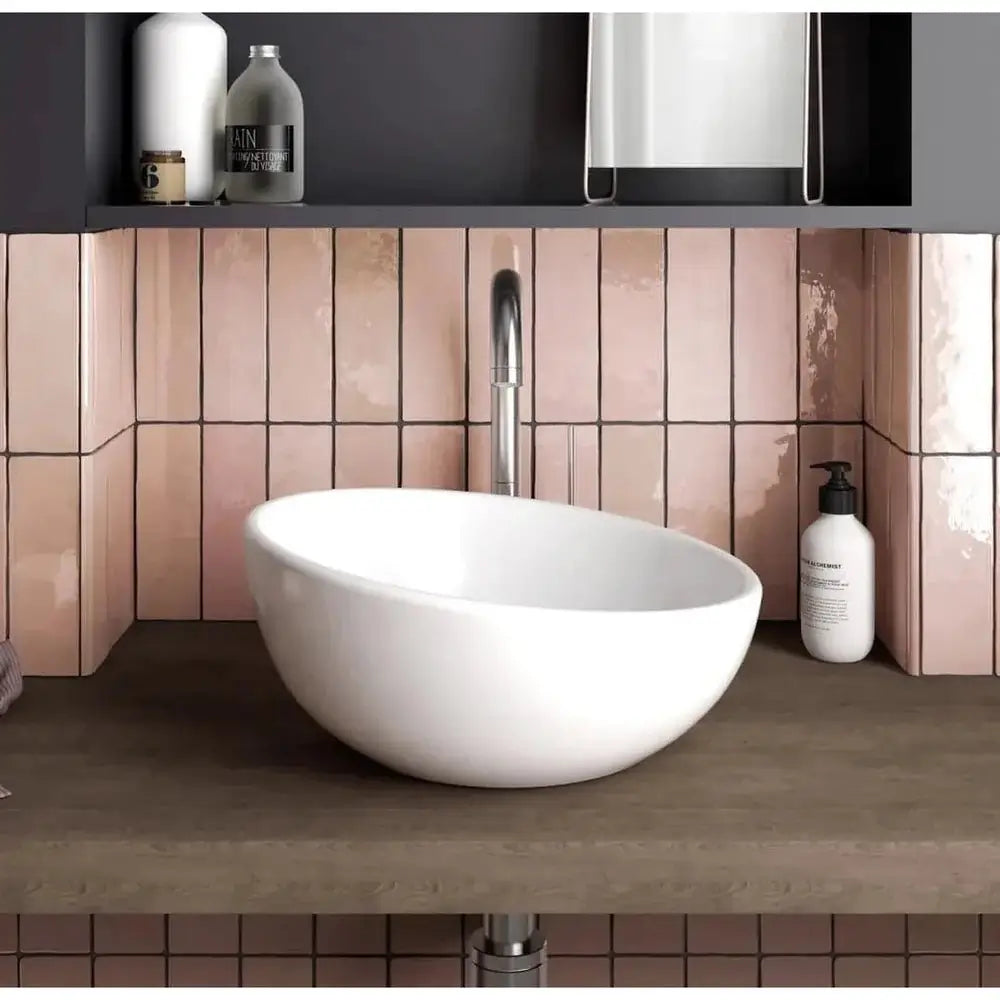 Cloe 2.5" x 8" Ceramic Tile in Pink