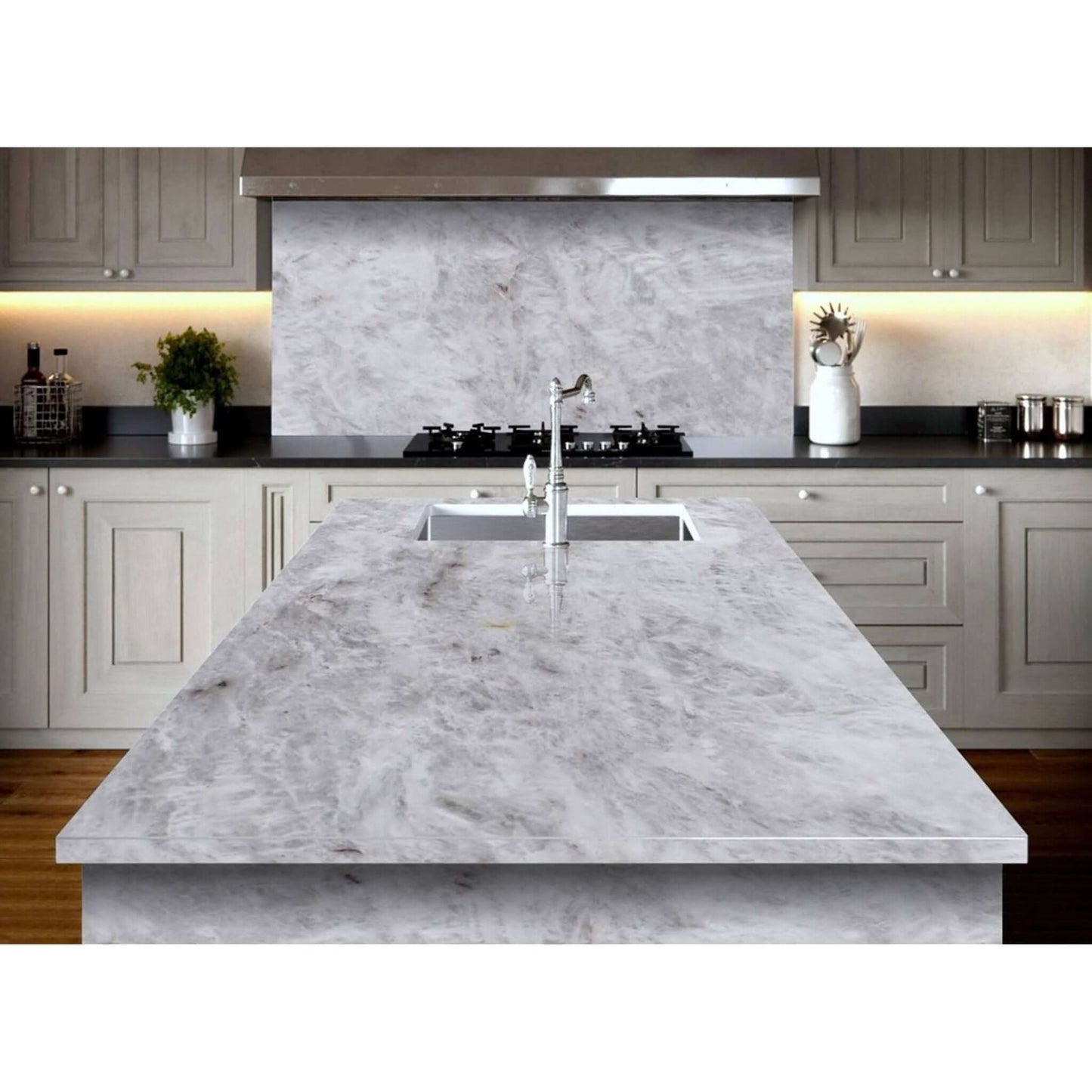 Cristallo Quartzite Countertop Slab Polished 2 CM, Translucent