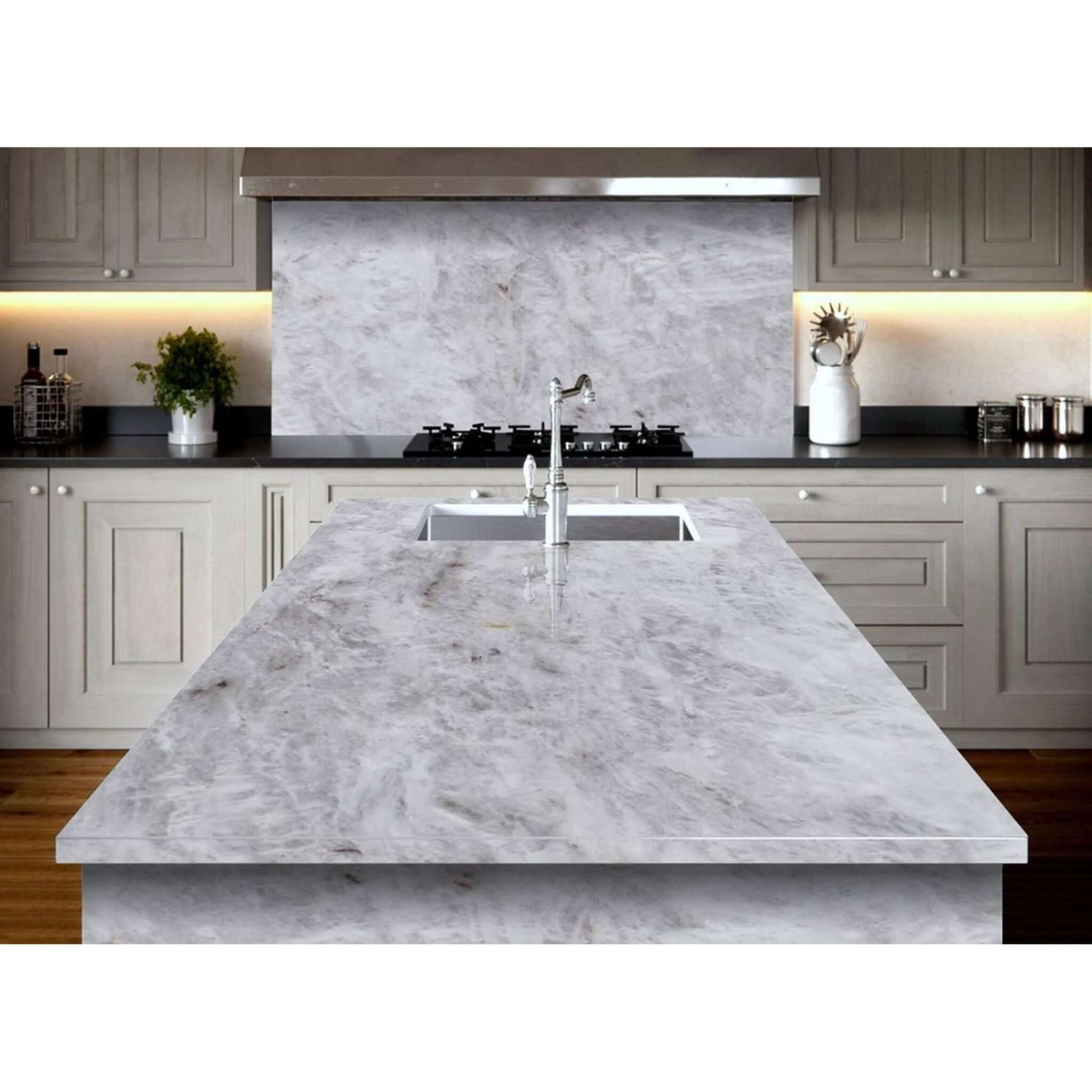 Cristallo Quartzite Countertop Slab Polished 2 CM, Translucent