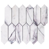 Lilac Marble Picket  Mosaic Tile Polished
