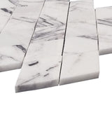 Lilac Marble Large Diamond Mosaic Tile Honed
