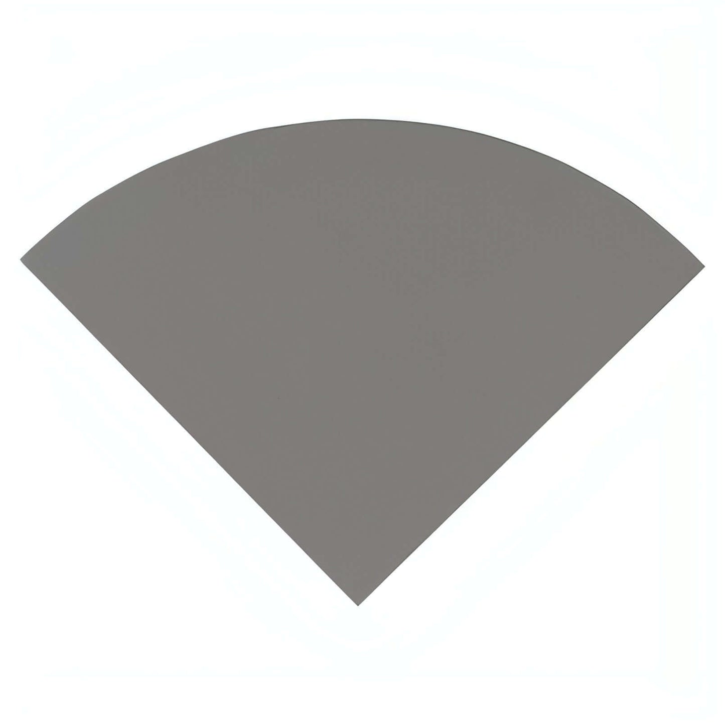 Engineered Gray Radius Corner Shelf