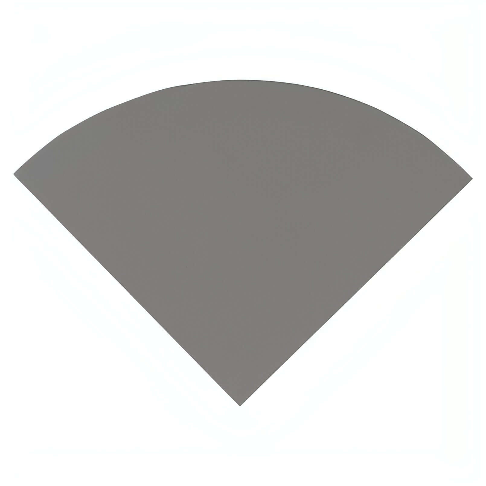Engineered Gray Radius Corner Shelf