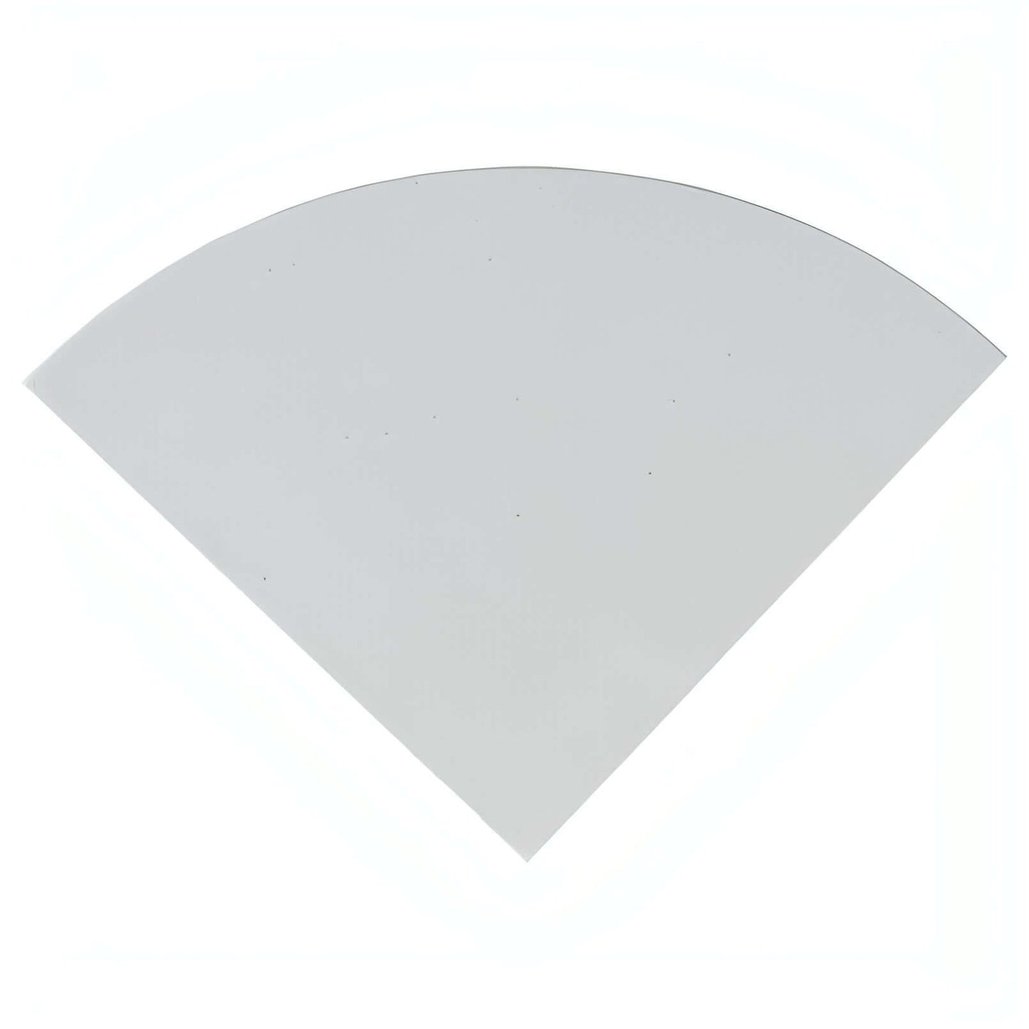 Engineered White Radius Corner Shelf