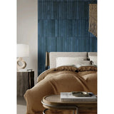 Flamenco 2"x18" Hale Navy Brick Look Glossy Porcelain Tile