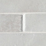 Flamenco 2"x18" Princess White Brick Look Glossy Porcelain Tile