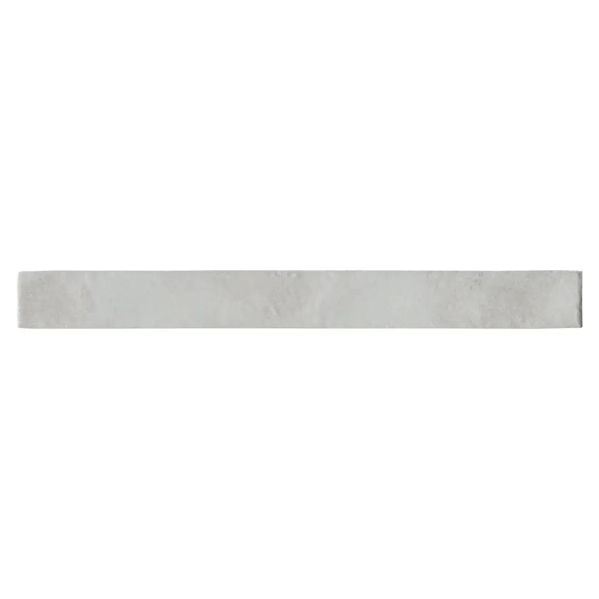 Flamenco 2"x18" Princess White Brick Look Glossy Porcelain Tile