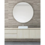 Flamenco 2"x18" Whales Gray Brick Look Glossy Porcelain Tile