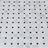 Florita Flower Pattern Polished, Thassos + Carrara + Nero