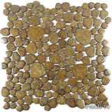 Fujiwa Peb Bronze Mixed Porcelain Pebble, Heart Shaped Pool Rated