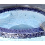 Fujiwa Peb Royal Blue, Mixed Porcelain Pebble, Heart Shaped  Pool Rated