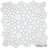 Fujiwa Peb Royal White, Mixed Porcelain Pebble, Heart Shaped Pool Rated