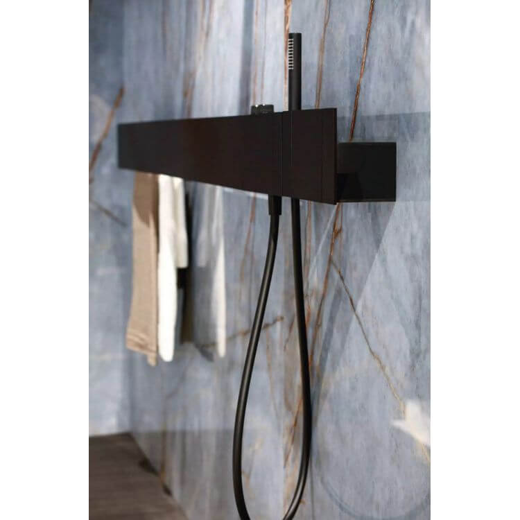 Heritage Luxe Azure Glossy 24 x 48 by Florim