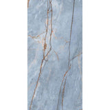Heritage Luxe Azure Glossy 24 x 48 by Florim