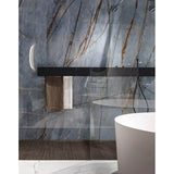 Heritage Luxe Azure Glossy 24 x 48 by Florim