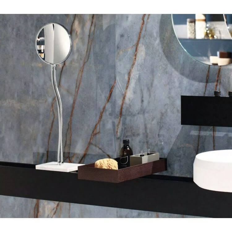 Heritage Luxe Azure Glossy 24 x 48 by Florim