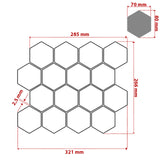 Carrara White Italian Marble 3" Hexagon Mosaic Tile Honed