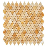Honey Onyx Diamond / Rhomboid Mosaic 1x2 3/8 Polished